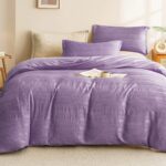 Lenjerie de pat bumbac finet cu elastic Premium – 4 piese, Model 12445