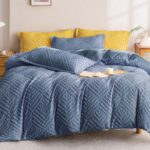 Lenjerie de pat bumbac finet cu elastic Premium – 4 piese, Model 12456