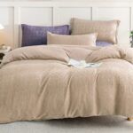 Lenjerie de pat bumbac finet cu elastic Premium – 4 piese, Model 12460