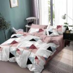 Lenjerie de pat bumbac finet cu elastic – Premium – 6 piese, Model 16537