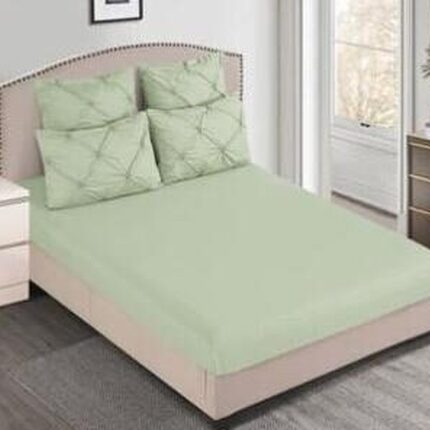 Lenjerie de pat bumbac finet deluxe cu elastic – 6 piese, Model 14683