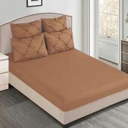 Lenjerie de pat bumbac finet deluxe cu elastic – 6 piese, Model 14687