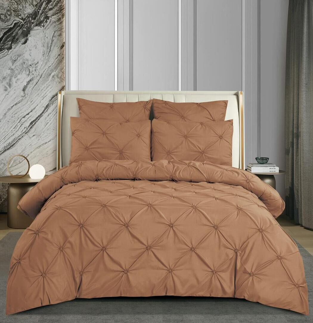 Lenjerie de pat bumbac finet deluxe cu elastic – 6 piese, Model 14687 - imagine 2 Lenjerie de pat bumbac finet deluxe cu elastic – 6 piese, Model 14687 - imagine 2