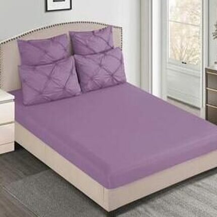 Lenjerie de pat bumbac finet deluxe cu elastic – 6 piese, Model 14689