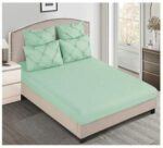 Lenjerie de pat bumbac finet deluxe cu elastic – 6 piese, Model 9993