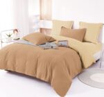 Lenjerie de pat bumbac finet Deluxe – uni – 6 piese, Model 14924 - imagine 2