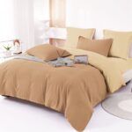 Lenjerie de pat bumbac finet Deluxe – uni – 6 piese, Model 14924 - imagine 2