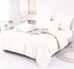 Lenjerie de pat bumbac finet Deluxe – uni – 6 piese, Model 14927 - imagine 2