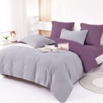 Lenjerie de pat bumbac finet Deluxe – uni – 6 piese, Model 14928 - imagine 2