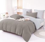 Lenjerie de pat bumbac finet Deluxe – uni – 6 piese, Model 14929 - imagine 2