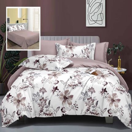 Lenjerie de pat bumbac finet Elegance – 6 piese, Model 10294