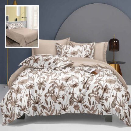 Lenjerie de pat bumbac finet Elegance – 6 piese, Model 10299