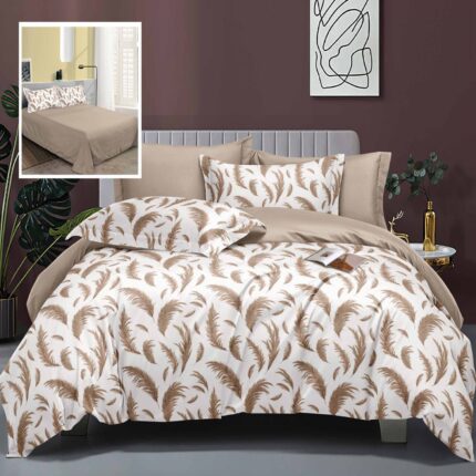 Lenjerie de pat bumbac finet Elegance – 6 piese, Model 10300