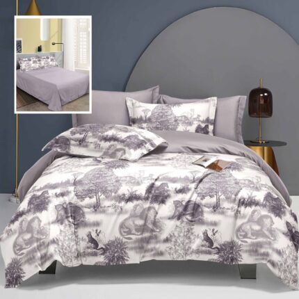 Lenjerie de pat bumbac finet Elegance – 6 piese, Model 10312