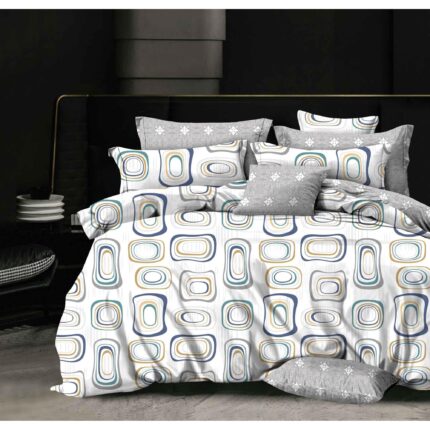 Lenjerie de pat bumbac finet Exclusive – 6 piese, Model 15139 - imagine 2