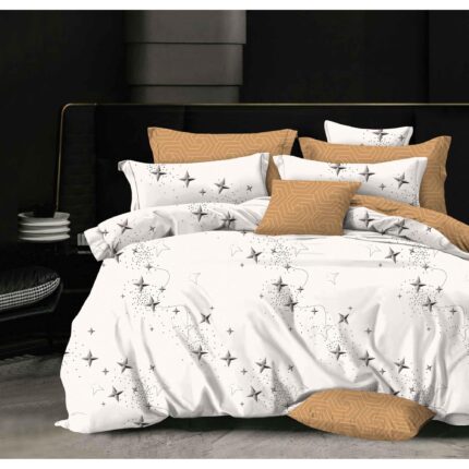 Lenjerie de pat bumbac finet Exclusive – 6 piese, Model 15148 - imagine 2