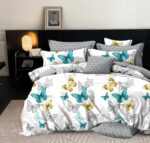 Lenjerie de pat bumbac finet Exclusive – 6 piese, Model 15156 - imagine 2
