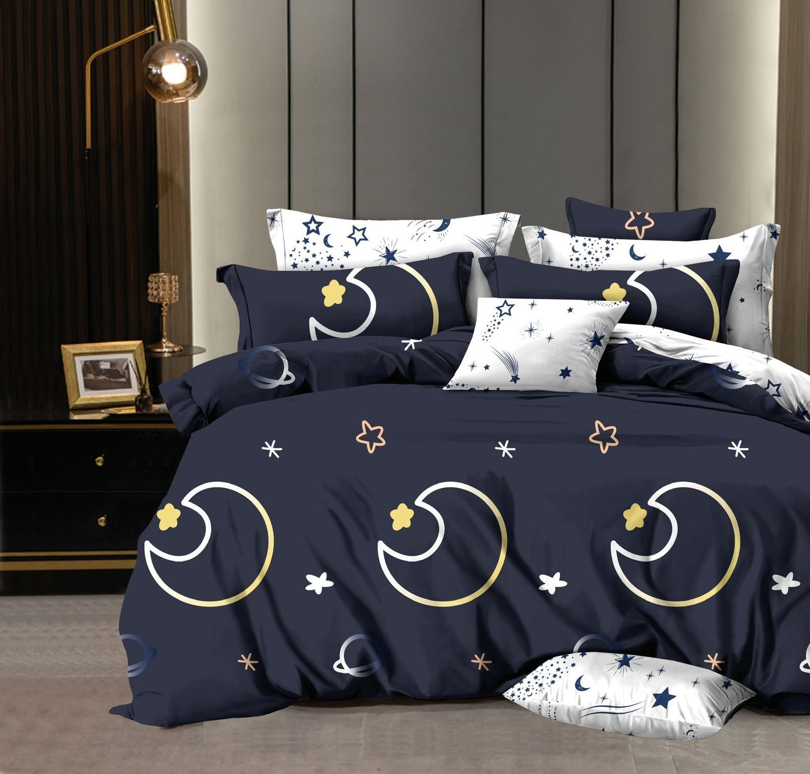 Lenjerie de pat bumbac finet Exclusive – 6 piese, Model 15173 - imagine 2 Lenjerie de pat bumbac finet Exclusive – 6 piese, Model 15173 - imagine 2