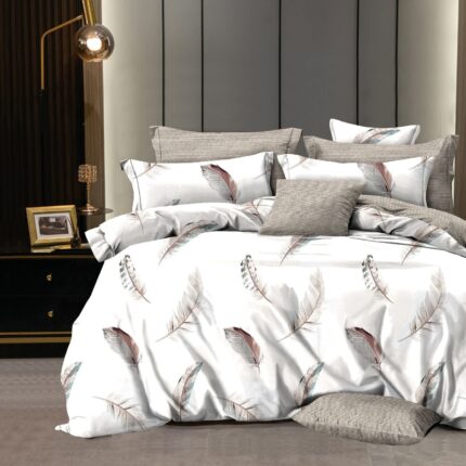 Lenjerie de pat bumbac finet Exclusive – 6 piese, Model 15181 - imagine 2