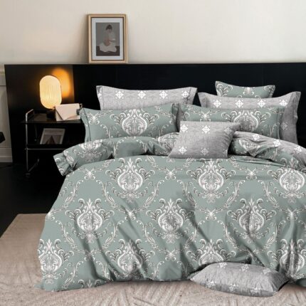 Lenjerie de pat bumbac finet Exclusive – 6 piese, Model 15182 - imagine 2