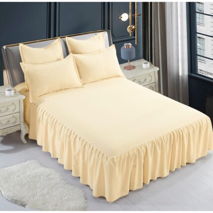 Lenjerie de pat bumbac finet gros uni – 6 piese, Model 4948