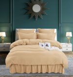 Lenjerie de pat bumbac finet gros uni – 6 piese, Model 4957 - imagine 2
