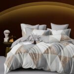 Lenjerie de pat bumbac finet Premium – 6 piese, Model 14920