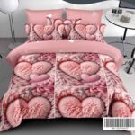 Lenjerie de pat bumbac finet PREMIUM – 6 piese, Model 18302