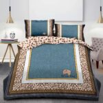 Lenjerie de pat bumbac finet premium – 6 piese, Model 2299