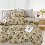 Lenjerie de pat bumbac finet Premium – cu elastic – 6 piese, Model 17208