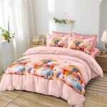 Lenjerie de pat bumbac finet Premium cu elastic – Editia pentru copii – 6 piese, Model 17035