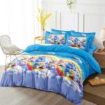 Lenjerie de pat bumbac finet Premium cu elastic – Editia pentru copii – 6 piese, Model 17037