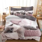 Lenjerie de pat bumbac finet Premium – gama 5D – 6 piese, Model 17600 - imagine 2