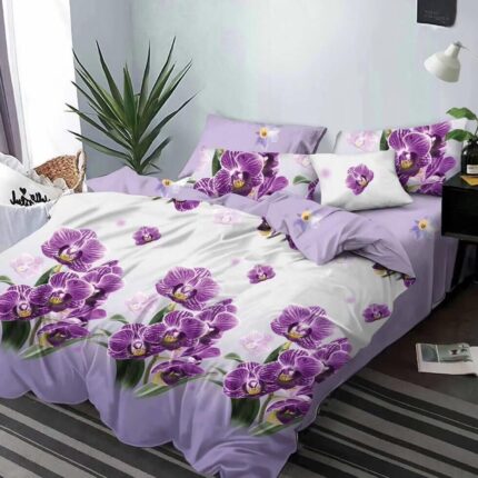 Lenjerie de pat bumbac finet Premium Pucioasa – 6 piese, Model 16394