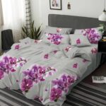 Lenjerie de pat bumbac finet Premium Pucioasa – 6 piese, Model 16395
