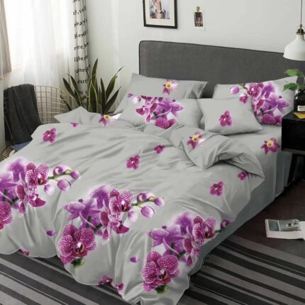 Lenjerie de pat bumbac finet Premium Pucioasa – 6 piese, Model 16395
