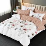 Lenjerie de pat bumbac finet Premium Pucioasa – 6 piese, Model 16396