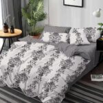 Lenjerie de pat bumbac finet Premium Pucioasa – 6 piese, Model 16397