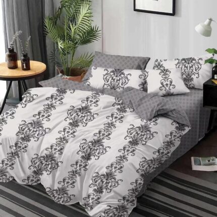 Lenjerie de pat bumbac finet Premium Pucioasa – 6 piese, Model 16397