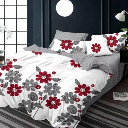 Lenjerie de pat bumbac finet Premium Pucioasa – 6 piese, Model 16398