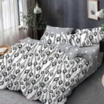 Lenjerie de pat bumbac finet Premium Pucioasa – 6 piese, Model 16401