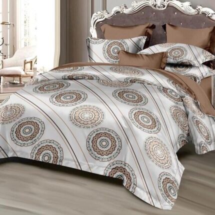Lenjerie de pat bumbac finet Premium Pucioasa – 6 piese, Model 16402