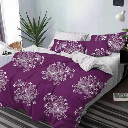 Lenjerie de pat bumbac finet Premium Pucioasa – 6 piese, Model 16403