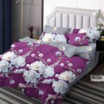 Lenjerie de pat bumbac finet Premium Pucioasa – 6 piese, Model 16409