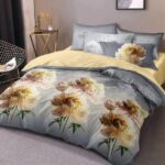 Lenjerie de pat bumbac finet Premium Pucioasa – 6 piese, Model 16417
