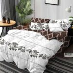 Lenjerie de pat bumbac finet Premium Pucioasa – 6 piese, Model 16418
