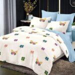 Lenjerie de pat bumbac finet Premium Pucioasa – 6 piese, Model 18376