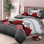 Lenjerie de pat bumbac finet Premium Pucioasa – 6 piese, Model 18395