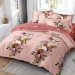 Lenjerie de pat bumbac finet Premium Pucioasa – 6 piese, Model 18411