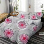 Lenjerie de pat bumbac finet Premium Pucioasa – 6 piese, Model 18421